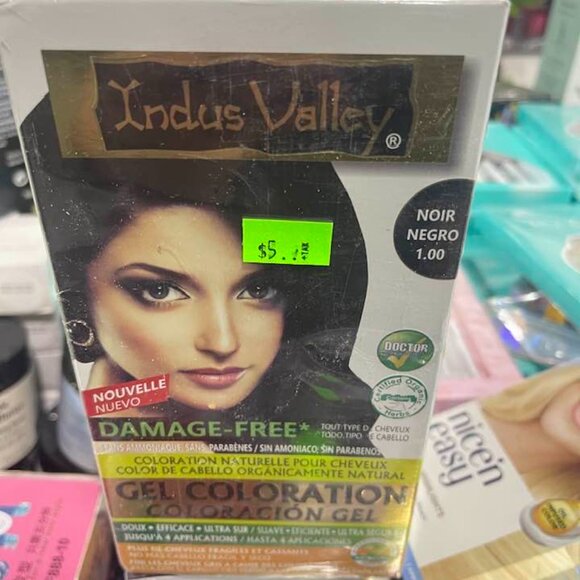 Indus Valley Natural Organic Damage Free Permanent Gel Hair Color, Ammonia Free, - Picture 2 of 7